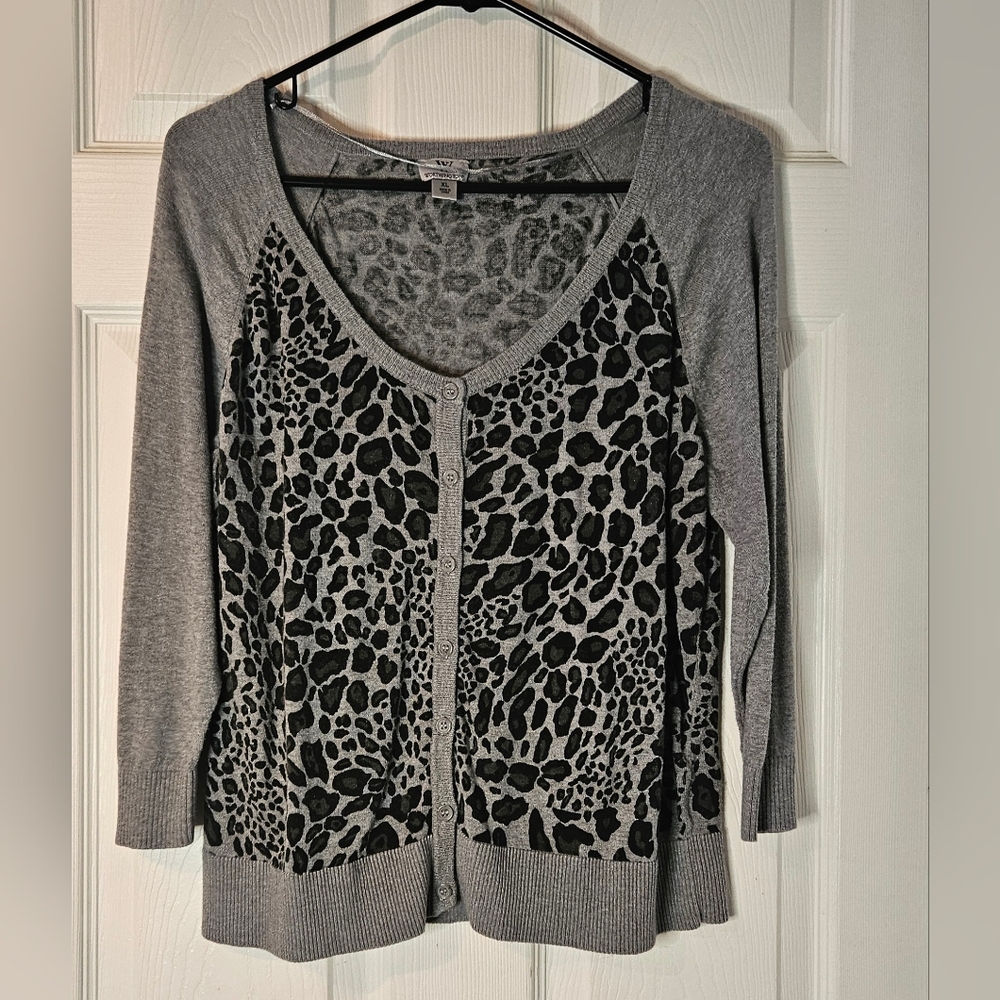 Worthington Cheetah Print Sweater